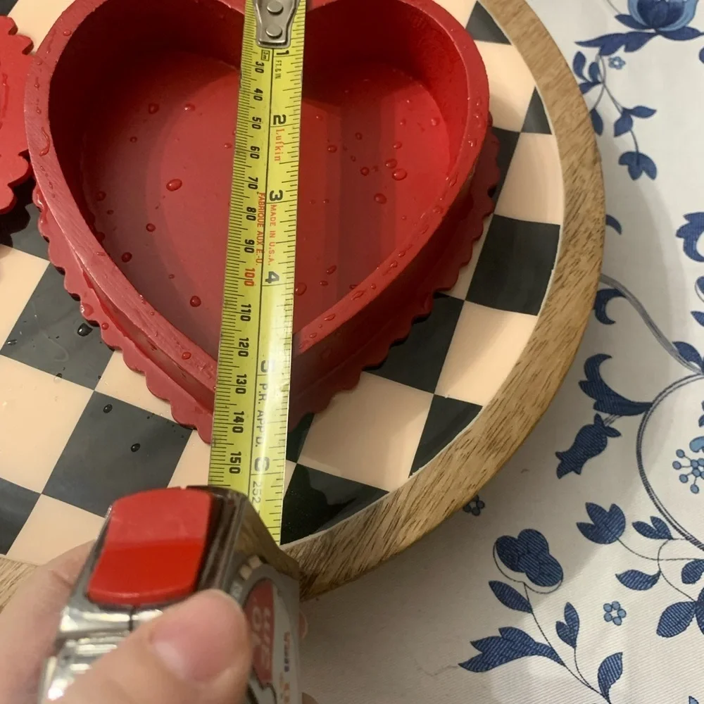 Red Heart-Shaped Decorative box